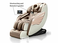 Massage zetel, kleur goud - wit - afbeelding 1 van  5