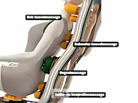 Massage zetel, kleur grijs - wit - afbeelding 3 van  5