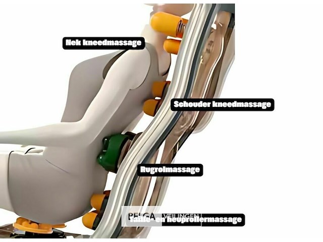 Massage zetel kleur : zwart - afbeelding 6 van  8