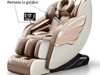 Massage zetel wit/goud