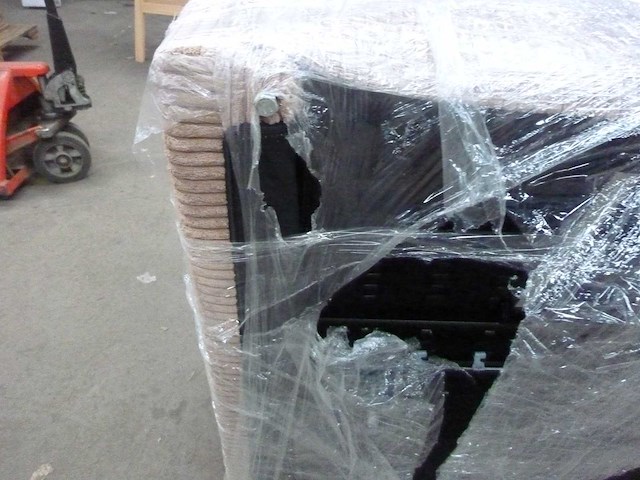 Massagestoel met vibratiemodi, warmtefunctie, stoffen bekleding, bruin - afbeelding 8 van  8