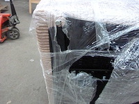 Massagestoel met vibratiemodi, warmtefunctie, stoffen bekleding, bruin - afbeelding 8 van  8