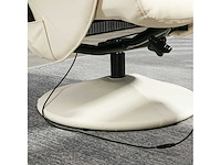 Massagestoel met voetsteun, ergonomische stoel met 10 vibratiepunten - afbeelding 6 van  8