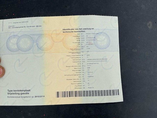 Massey ferguson 2013 7615 dyna vt vierwielaangedreven landbouwtractor - afbeelding 14 van  23