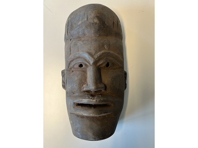 Massief afrikaans masker - afbeelding 2 van  3