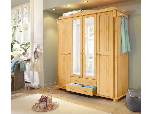 Massief dennenhouten garderobe - afbeelding 1 van  11