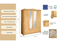 Massief dennenhouten garderobe - afbeelding 5 van  11