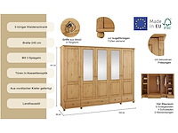 Massief dennenhouten garderobe - afbeelding 5 van  11