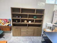 Massief eiken boekenkast
