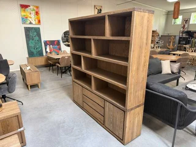 Massief eiken boekenkast - afbeelding 2 van  3