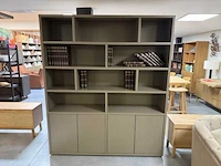 Massief eiken boekenkast