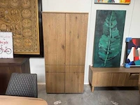 Massief eiken opbergkast