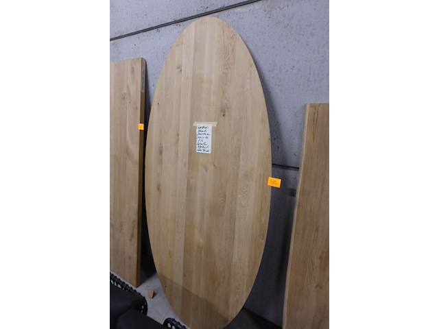 Massief eiken tafelblad - afbeelding 1 van  3
