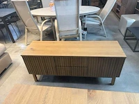 Massief eiken tv kast - afbeelding 1 van  2