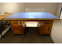 Massief eikenhout bureau