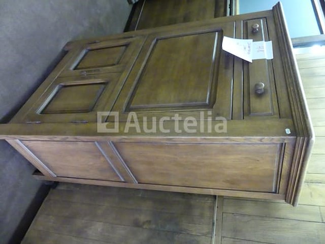 Massief eikenhout secretariaatkast - afbeelding 2 van  4