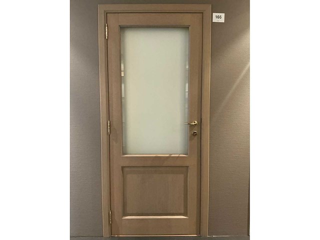 Massief eikenhouten binnendeur - afbeelding 1 van  4