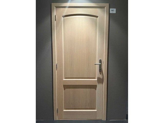 Massief eikenhouten binnendeur - afbeelding 1 van  3