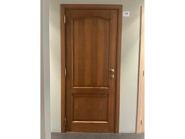 Massief eikenhouten binnendeur - afbeelding 1 van  3