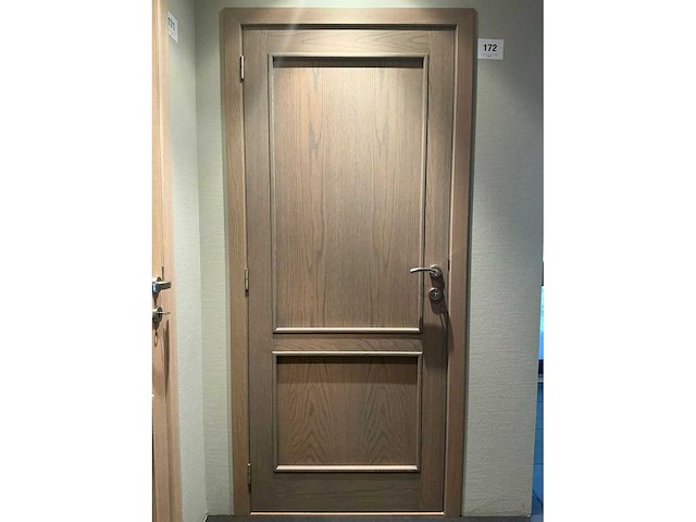 Massief eikenhouten binnendeur - afbeelding 1 van  3