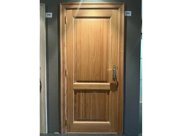 Massief eikenhouten binnendeur - afbeelding 1 van  4