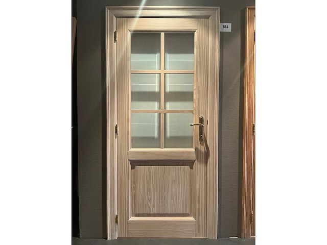 Massief eikenhouten binnendeur - afbeelding 1 van  4