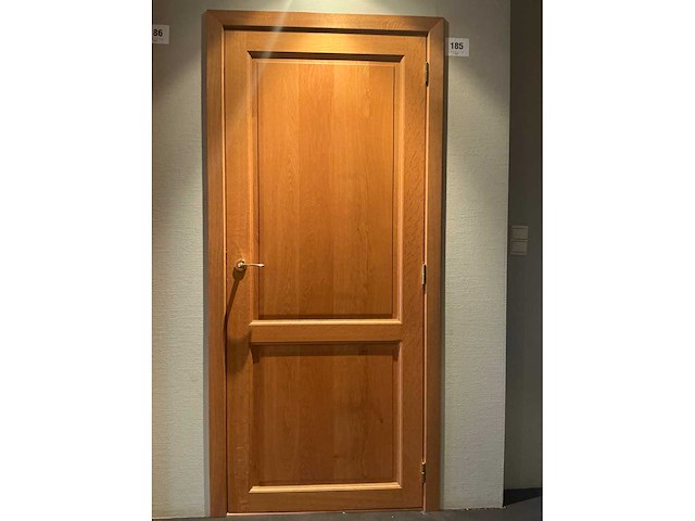 Massief eikenhouten binnendeur - afbeelding 1 van  4