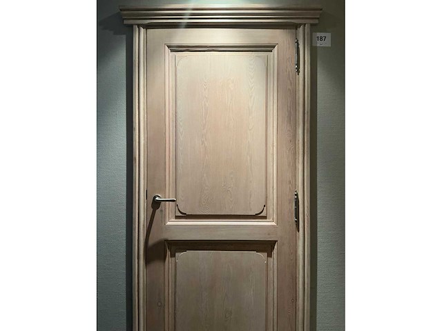 Massief eikenhouten binnendeur - afbeelding 1 van  5