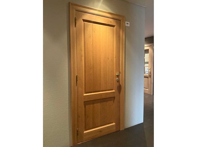 Massief eikenhouten binnendeur - afbeelding 2 van  4
