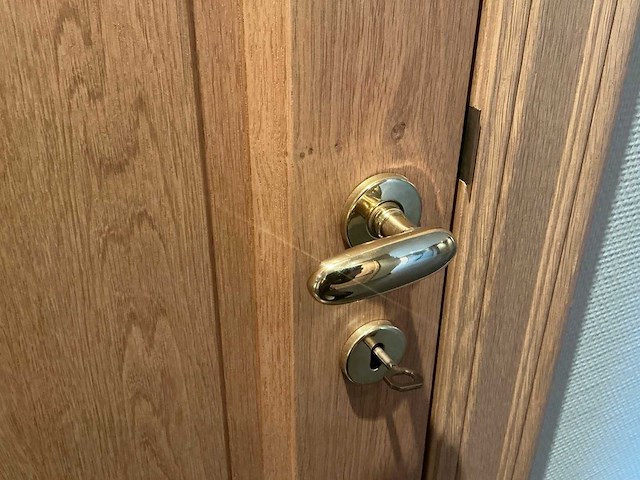 Massief eikenhouten binnendeur - afbeelding 3 van  4