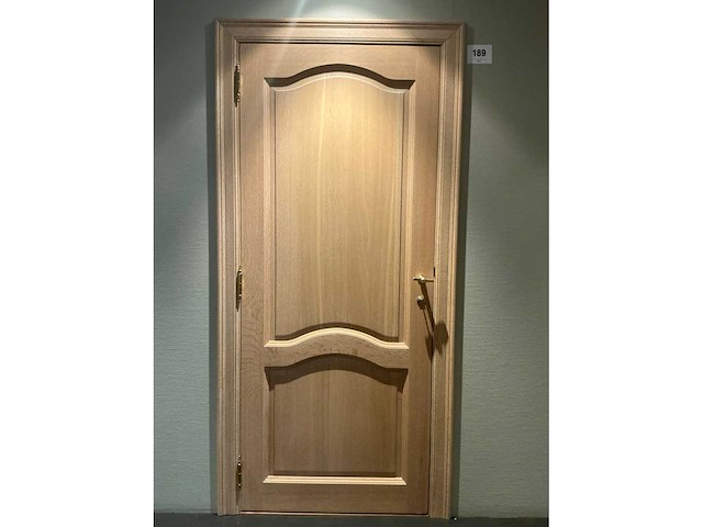 Massief eikenhouten binnendeur - afbeelding 1 van  3