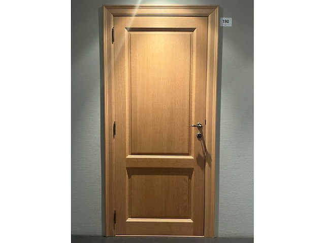 Massief eikenhouten binnendeur - afbeelding 1 van  3