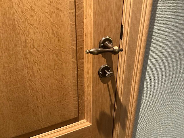 Massief eikenhouten binnendeur - afbeelding 2 van  3