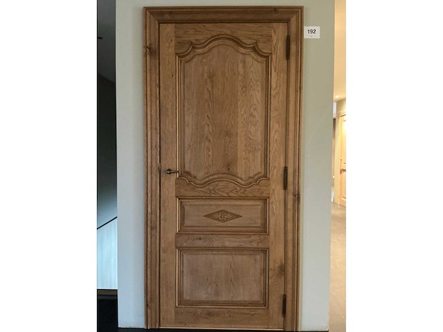 Massief eikenhouten binnendeur - afbeelding 1 van  5