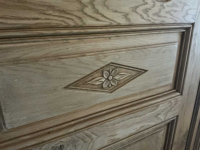 Massief eikenhouten binnendeur - afbeelding 3 van  5