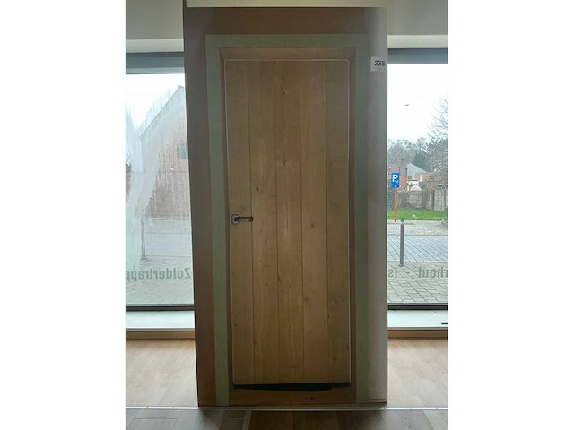 Massief eikenhouten binnendeur - afbeelding 1 van  6