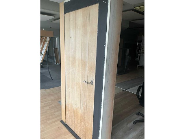 Massief eikenhouten binnendeur - afbeelding 2 van  6