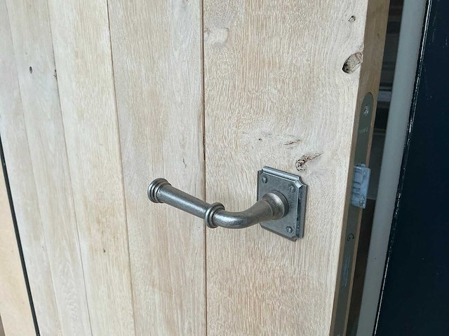 Massief eikenhouten binnendeur - afbeelding 3 van  6