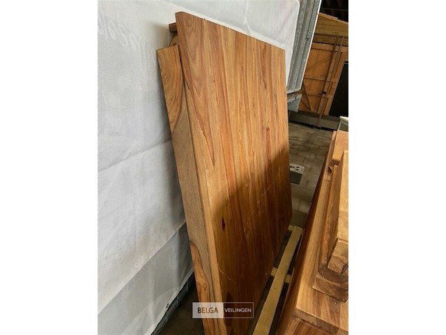 Massief houten kast + tafel - afbeelding 2 van  3