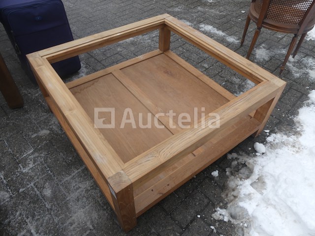 Massief houten salontafel - afbeelding 2 van  5