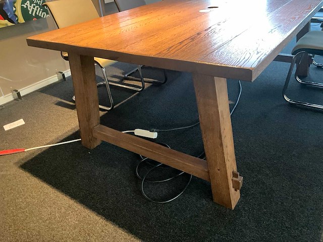 Massief houten vergadertafel - afbeelding 2 van  9