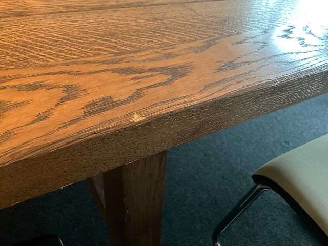 Massief houten vergadertafel - afbeelding 8 van  9
