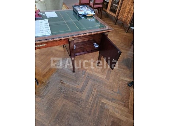 Massief mahoniehouten bureau - afbeelding 2 van  6