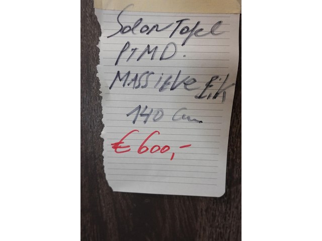Massieve eiken salontafel ptmd - afbeelding 4 van  4