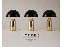 Massolo nachtlamp of tafellamp 35 x 50 cm zwart en goud - afbeelding 1 van  5