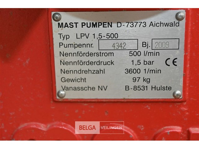 Mast afzuigpomp + kar - afbeelding 8 van  8