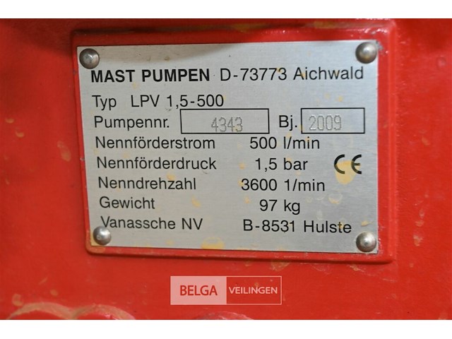 Mast afzuigpomp + kar - afbeelding 6 van  6