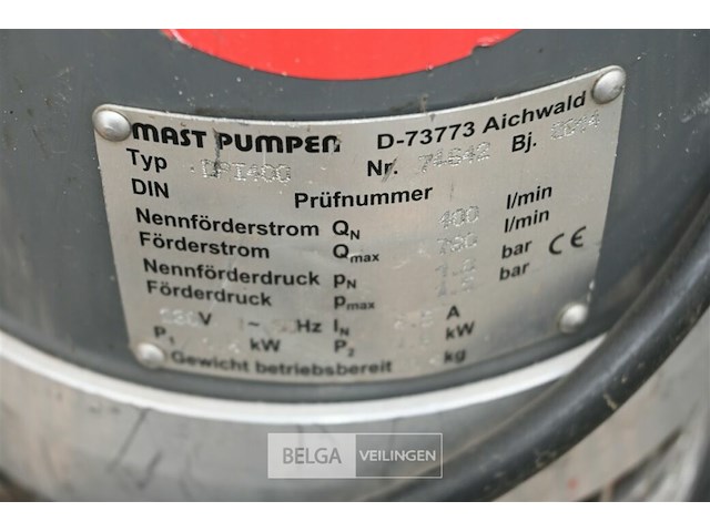 Mast dompelpomp + metalen kooi - afbeelding 4 van  4