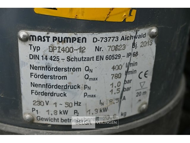 Mast dompelpomp + metalen kooi - afbeelding 5 van  5