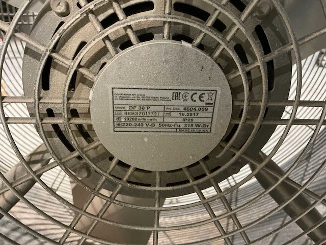 Master df 30p verrijdbare ventilator - afbeelding 4 van  4